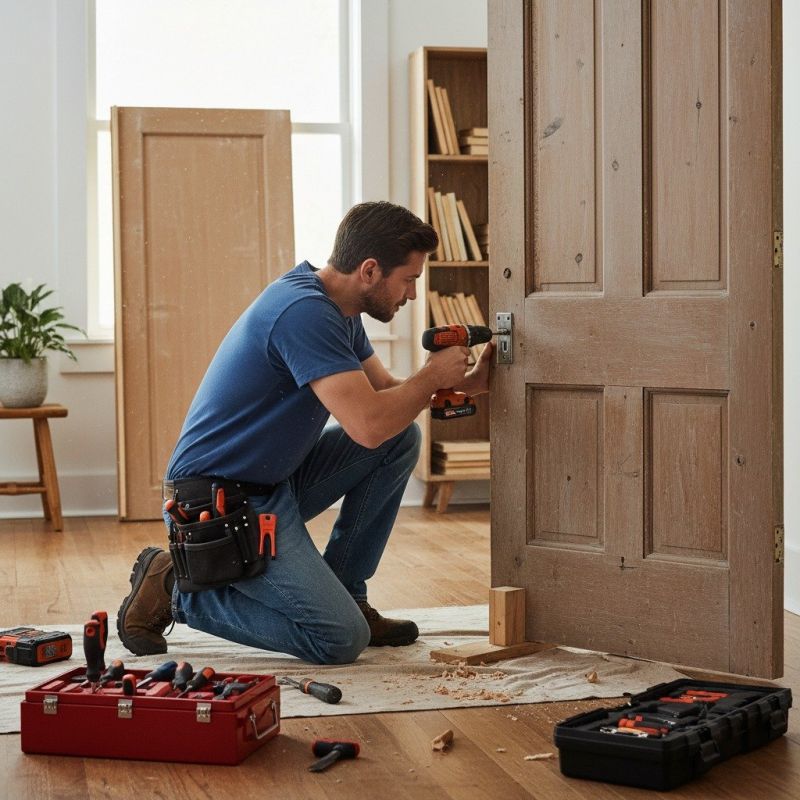 Wood Door Repair in Conroe, TX